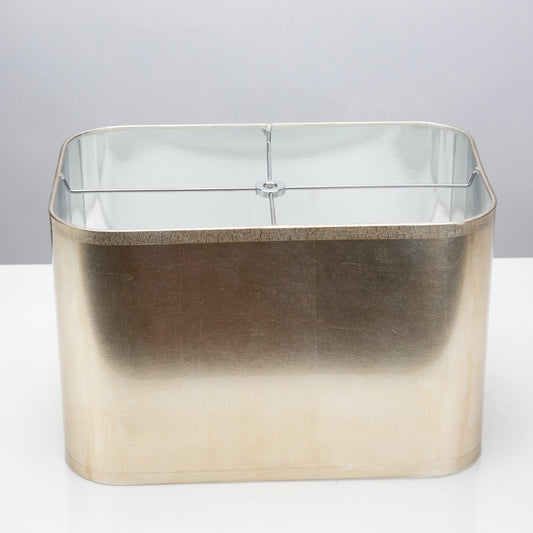 Rechteckige antike Silberfolie Lampe Shade 14/9 x 14/9 x 9'