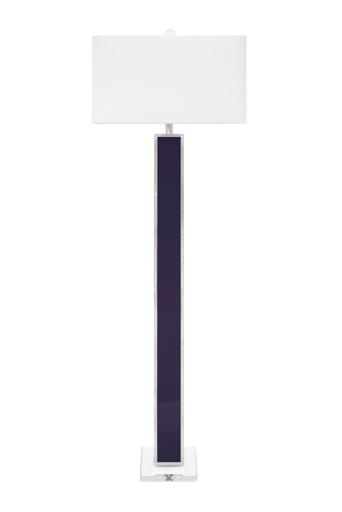 65' Blair Bodenlampe - Indigo und Silber