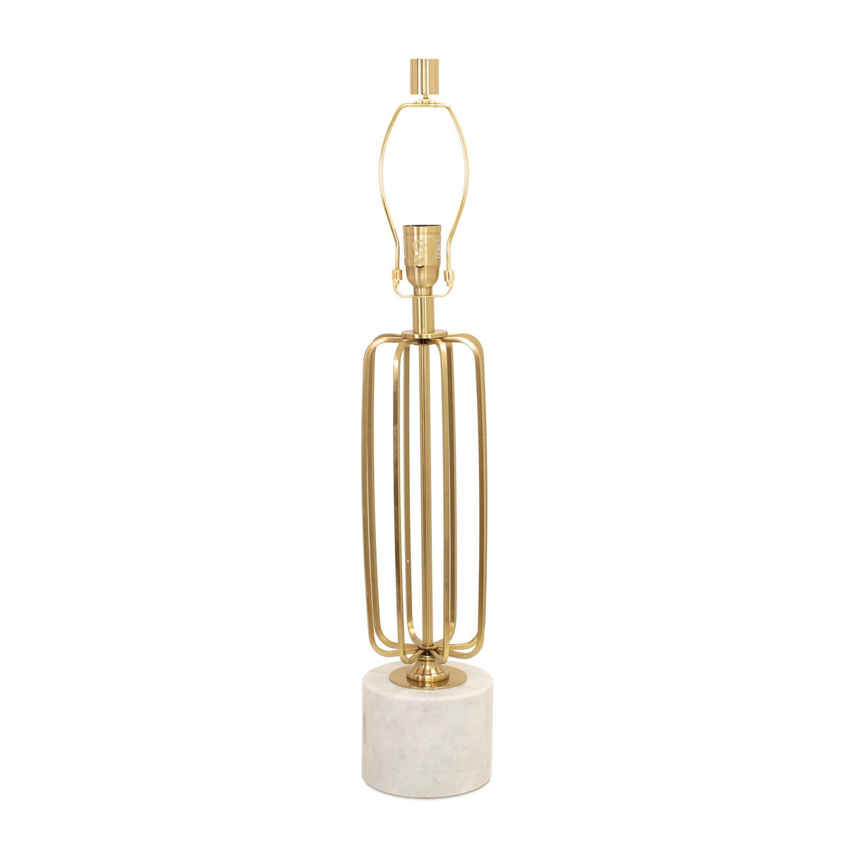 32' Pierce Tischlampe - Weißer Marmor (Base, Harp, Final)