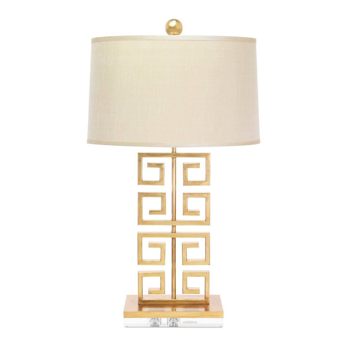 Griechischer Gold Metal Key mit Oval Hardback Shade