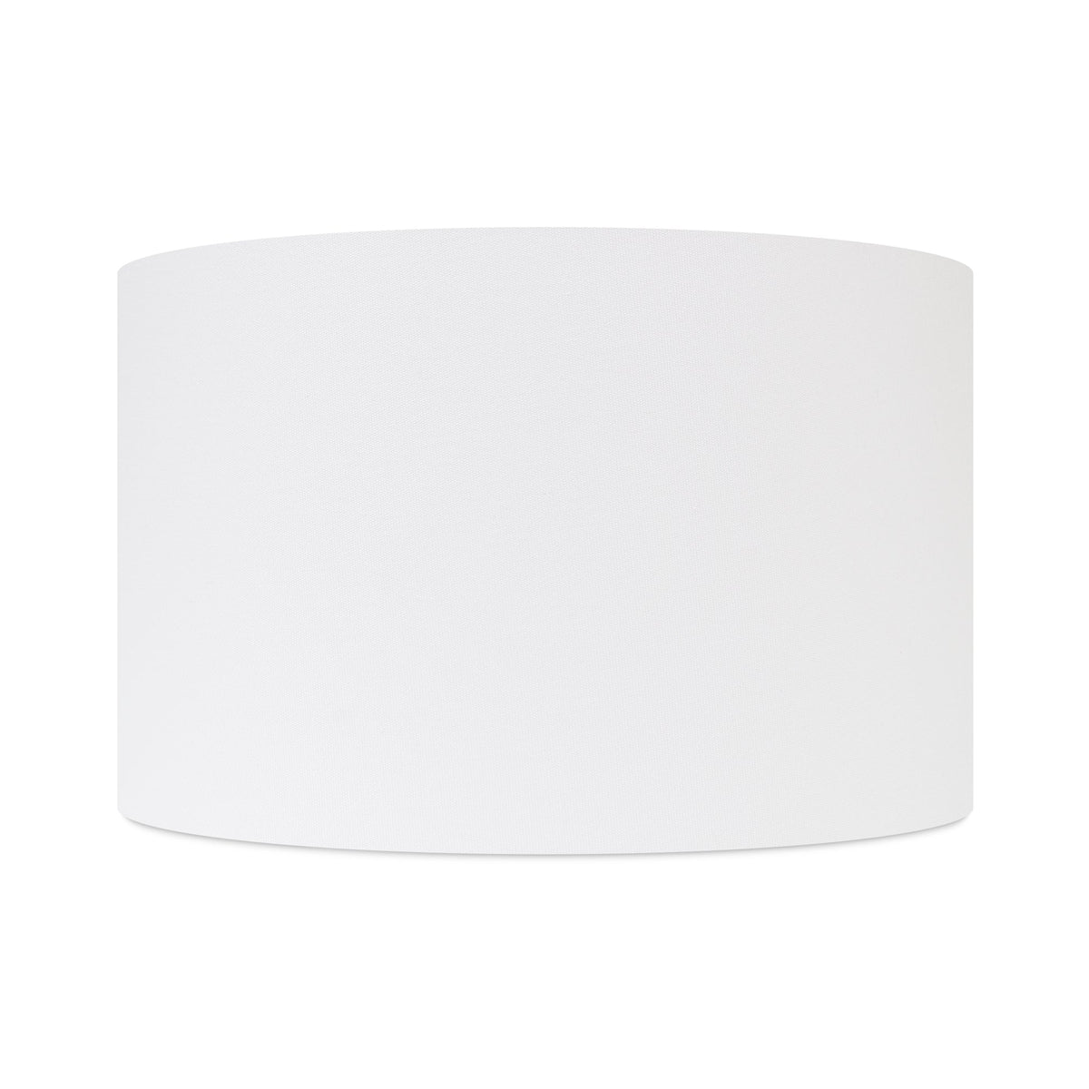 16x16x10'H White Crisp Linen Drum Shade