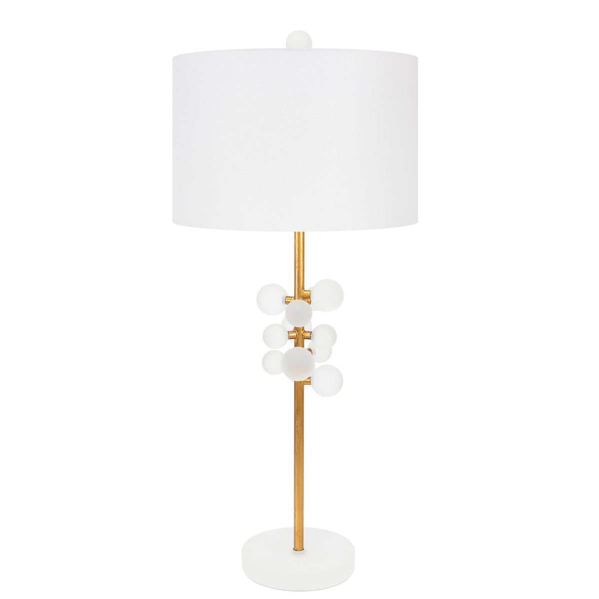 Holmes Tischlampe mit 15x15x10 Classic White Linen Shade
