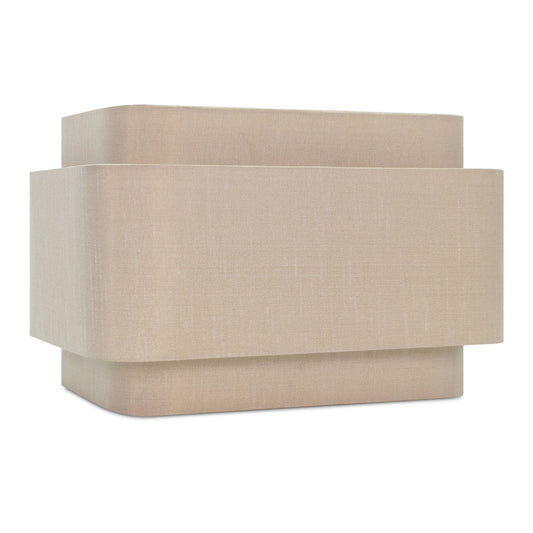 Triple Stack Tan Faux Silk Shade
