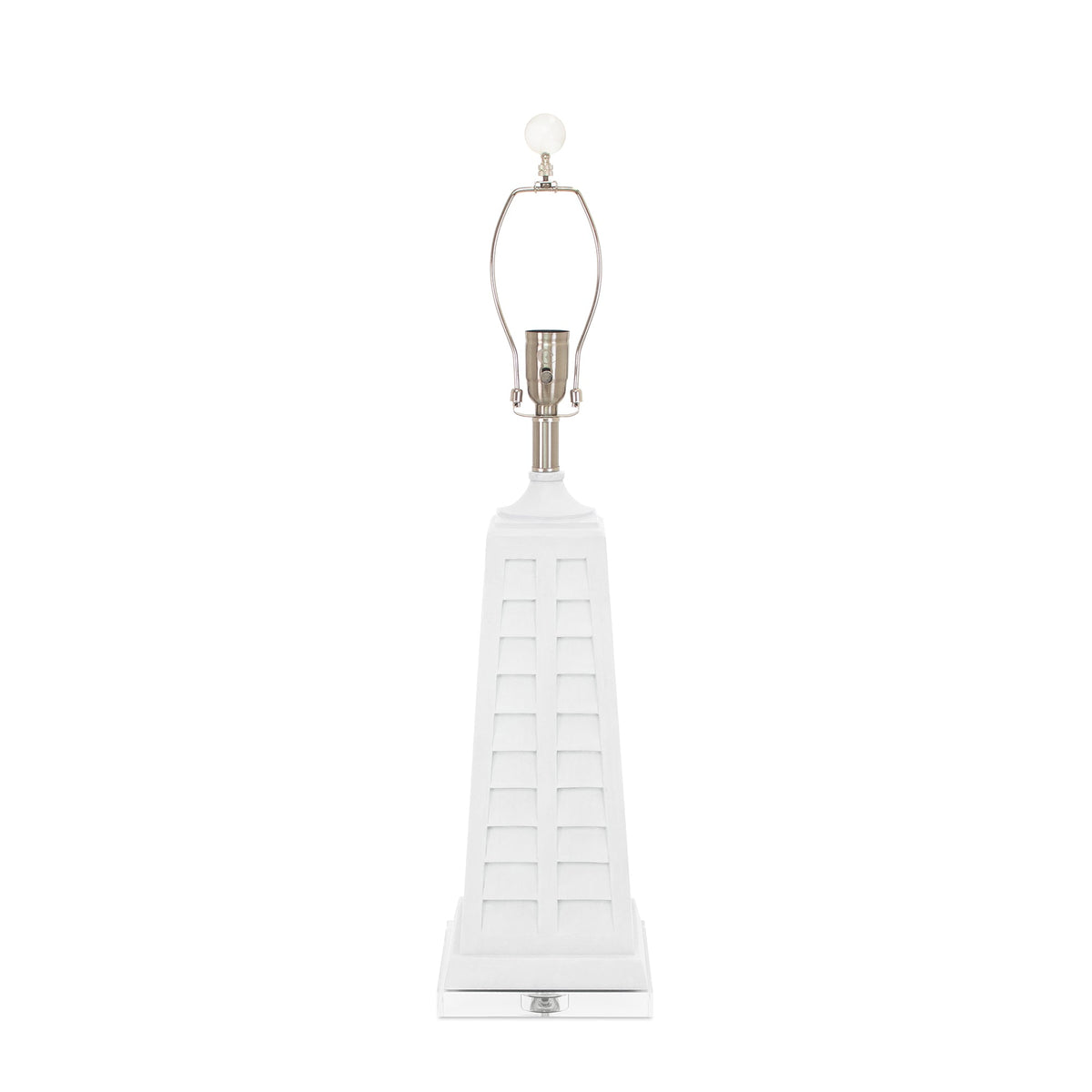 32'H Louvera Tischlampe – Weiß