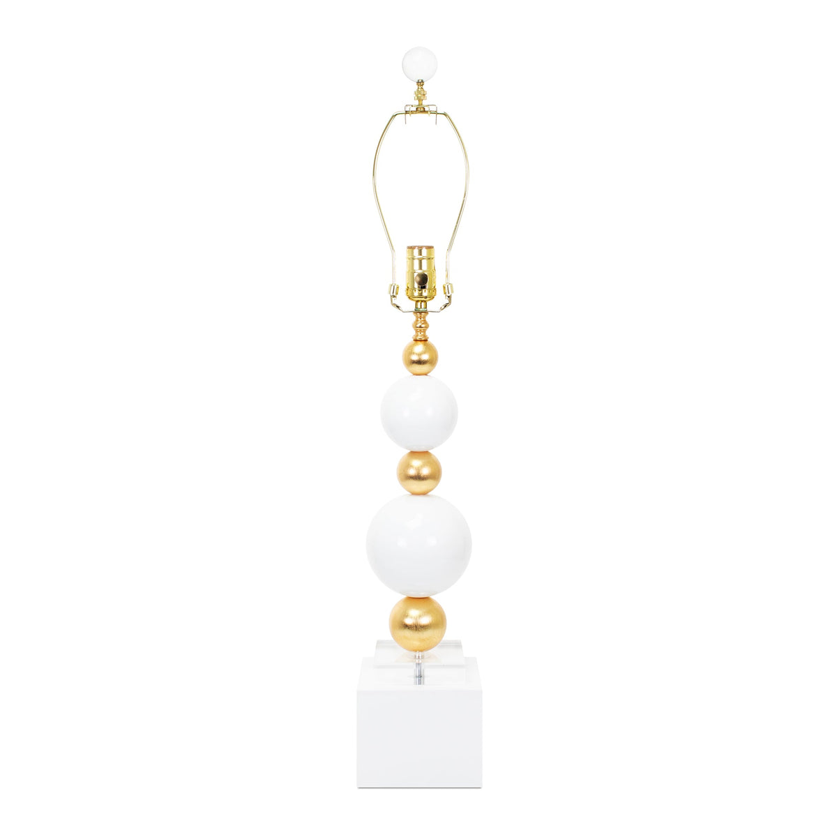 Sheridan Tischlampe Base- Weiß & Gold