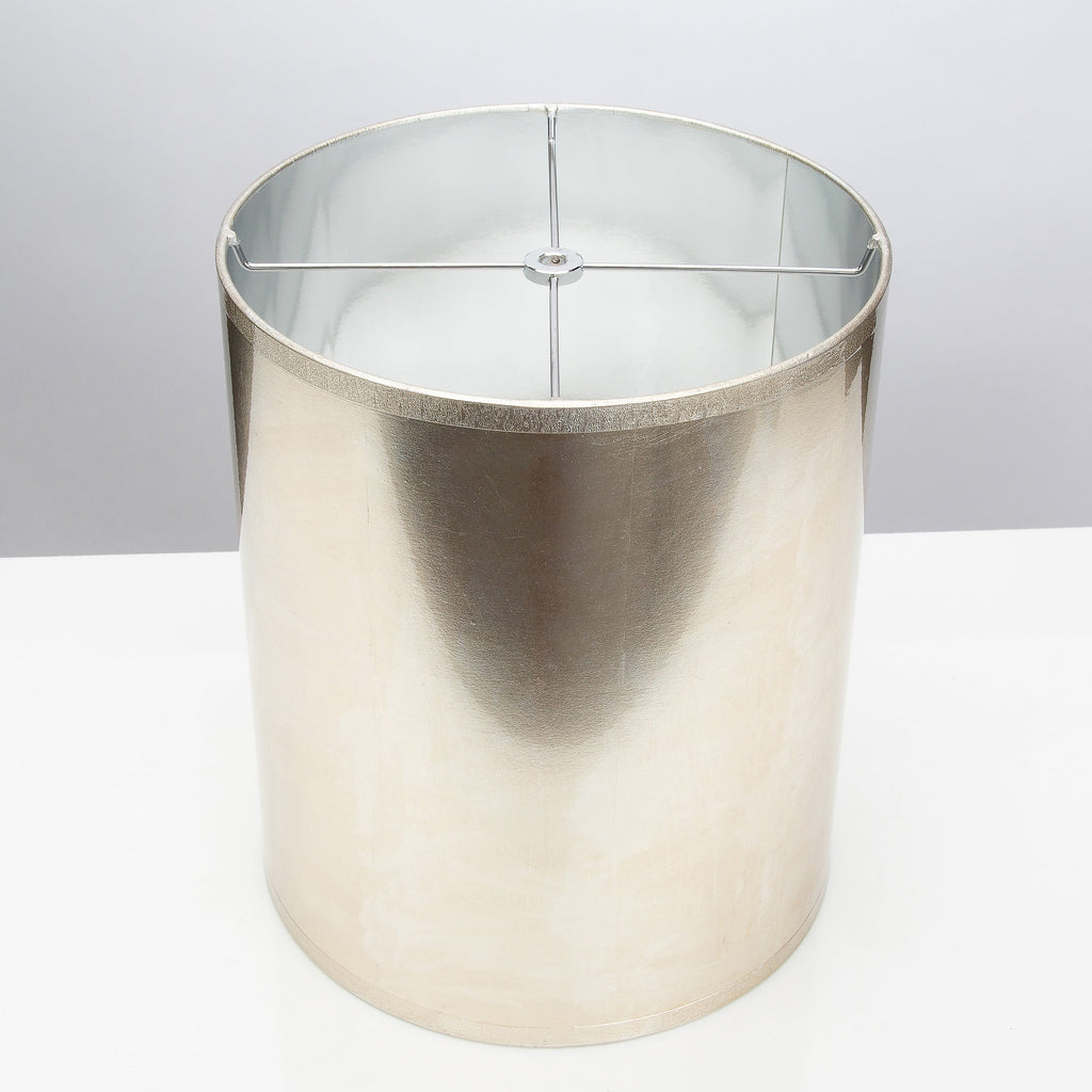 Runde antike Silberfolie Lampenschatten 11 x 11 x 13'