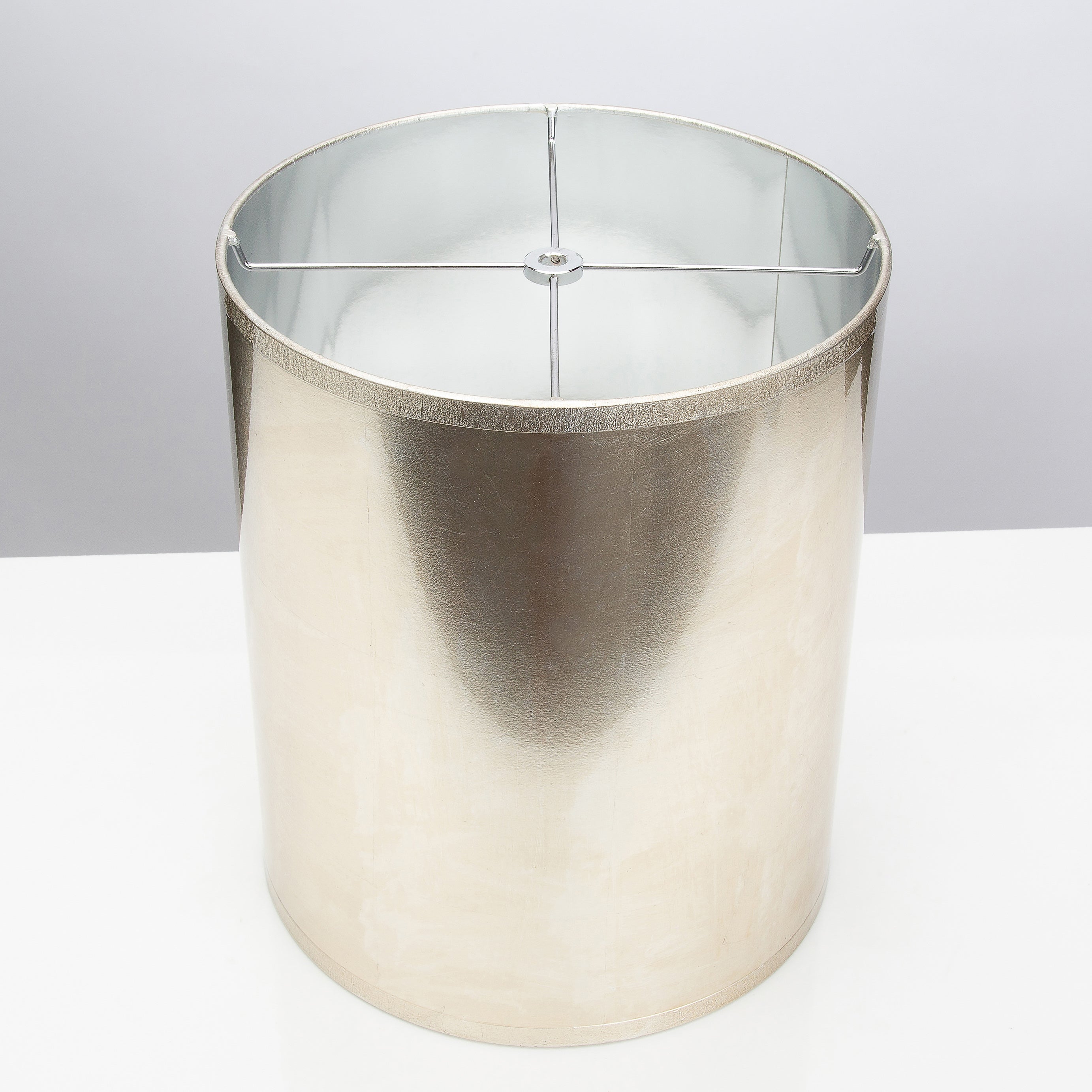 Runde antike Silberfolie Lampenschatten 11 x 11 x 13'