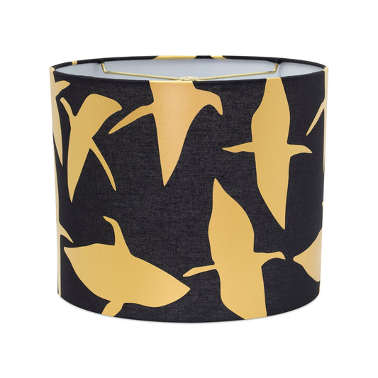 12 x 12 x 10'H Amy Haywood Black Drum Shade mit Kranen