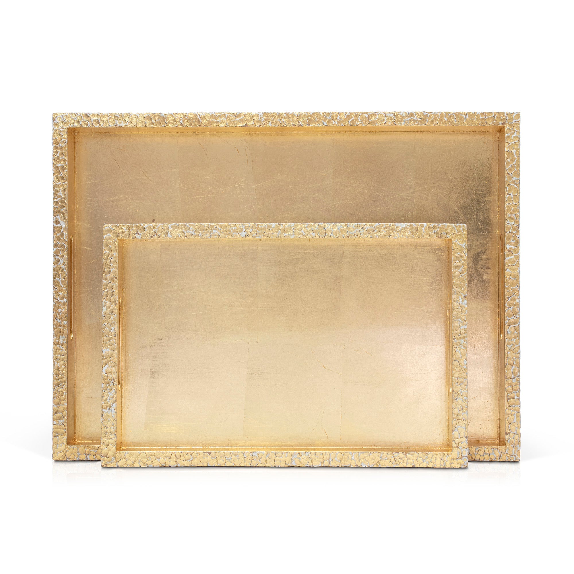 Rechteckige Trays (Set von 2)