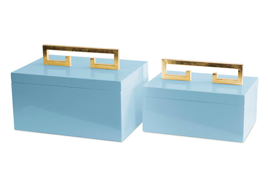 Avondale Boxes [Set of 2] Little Boy Blue