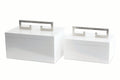 Avondale Boxes [Set of 2] Weiß mit Silber