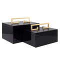 Avondale Boxes [Set of 2] Schwarz