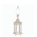 Bambustischlampe, Silber