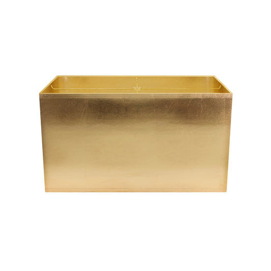 Rechteckige Goldfolie Lampenschatten 20/12 x 20/12 x 12'