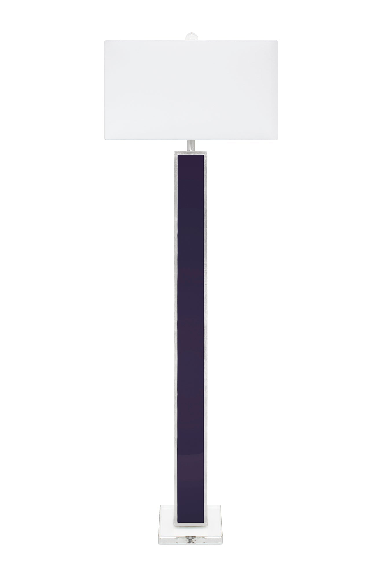 65' Blair Bodenlampe - Indigo und Silber
