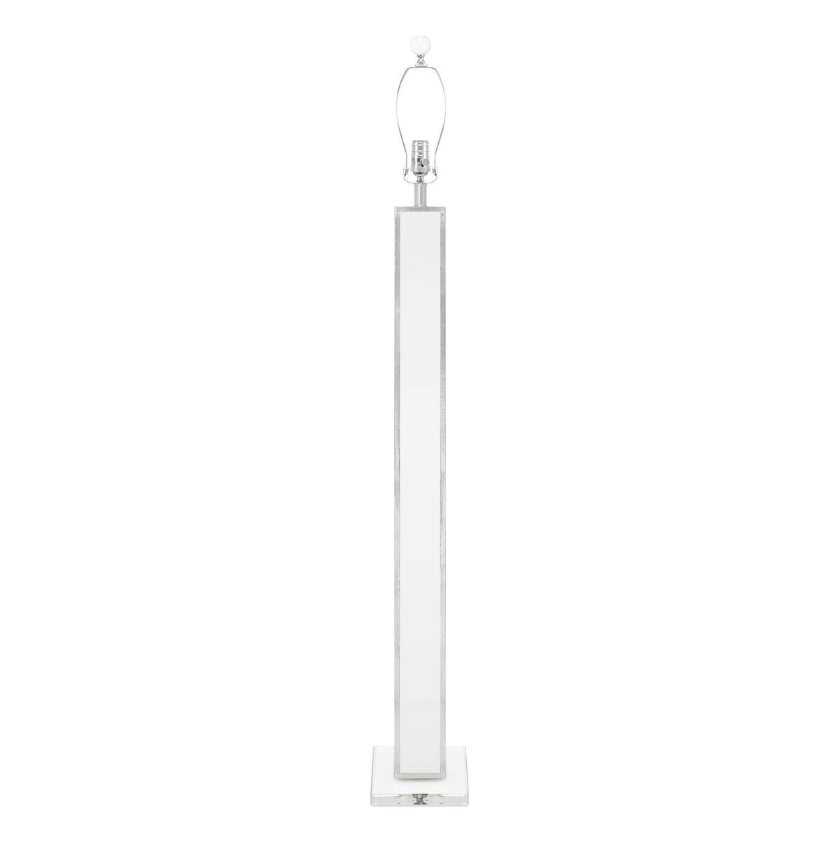65' Blair Bodenlampe - Weiß und Silber