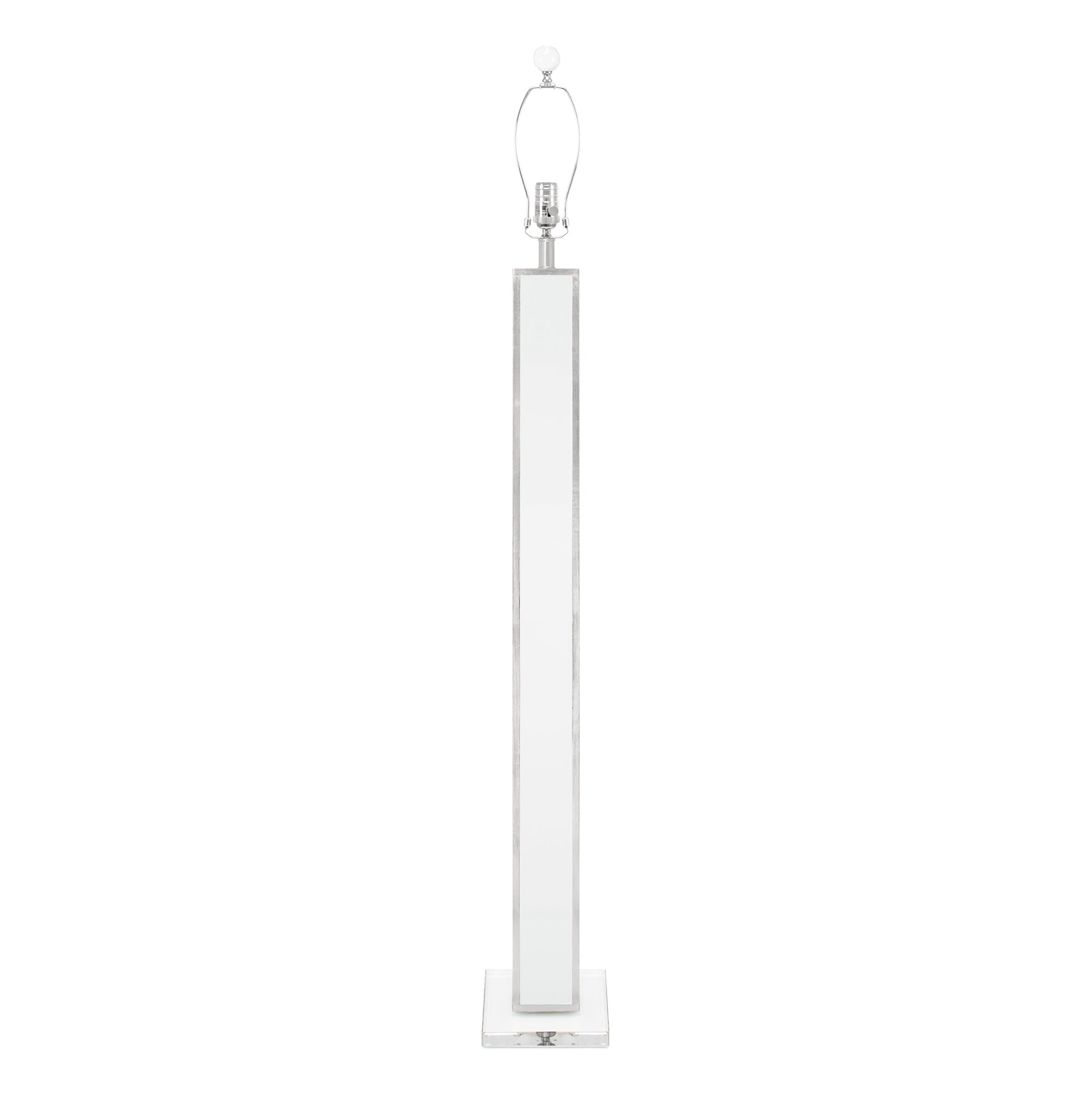 65' Blair Bodenlampe - Weiß und Silber