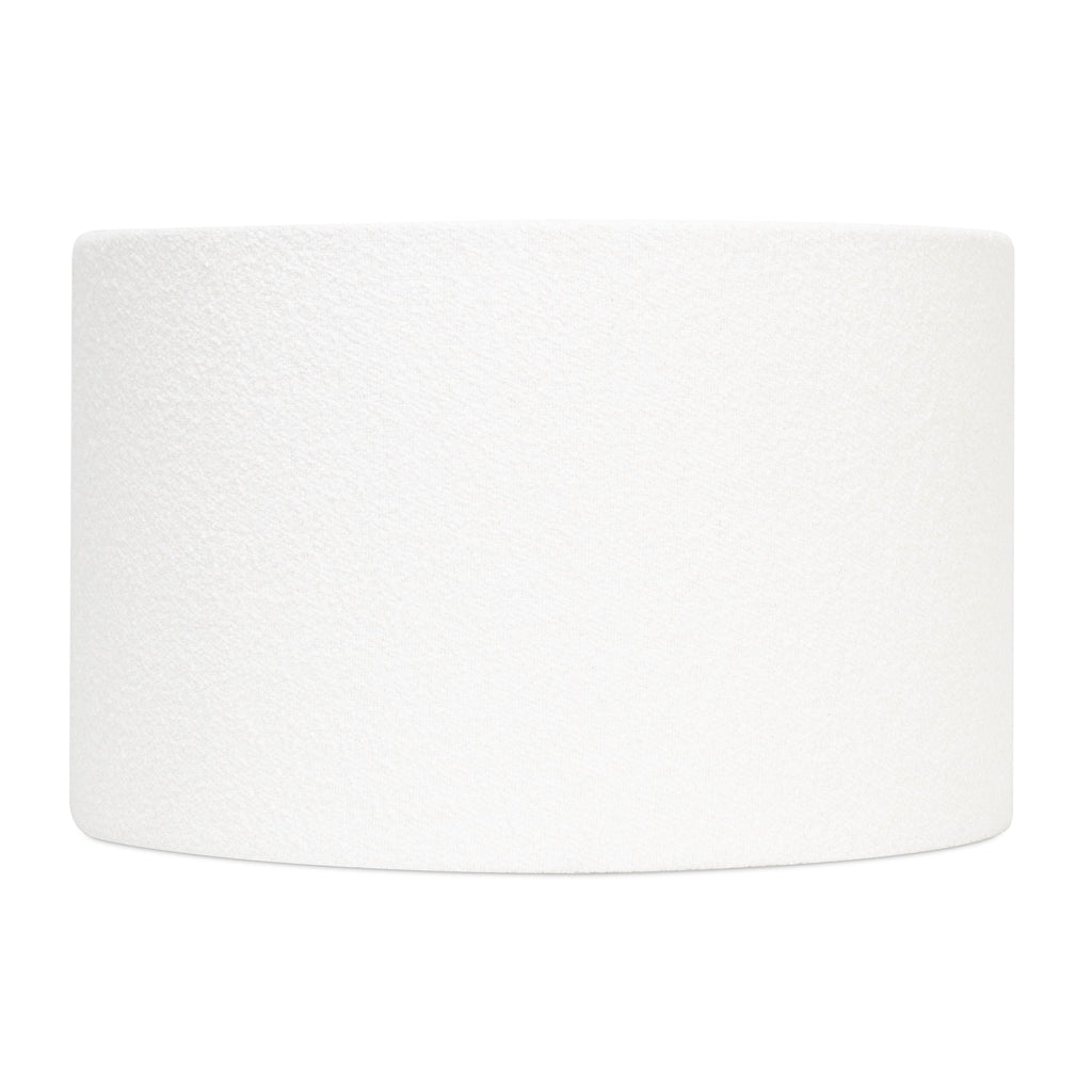 16 x 16 x 10'H White Boucle Lamp Shade