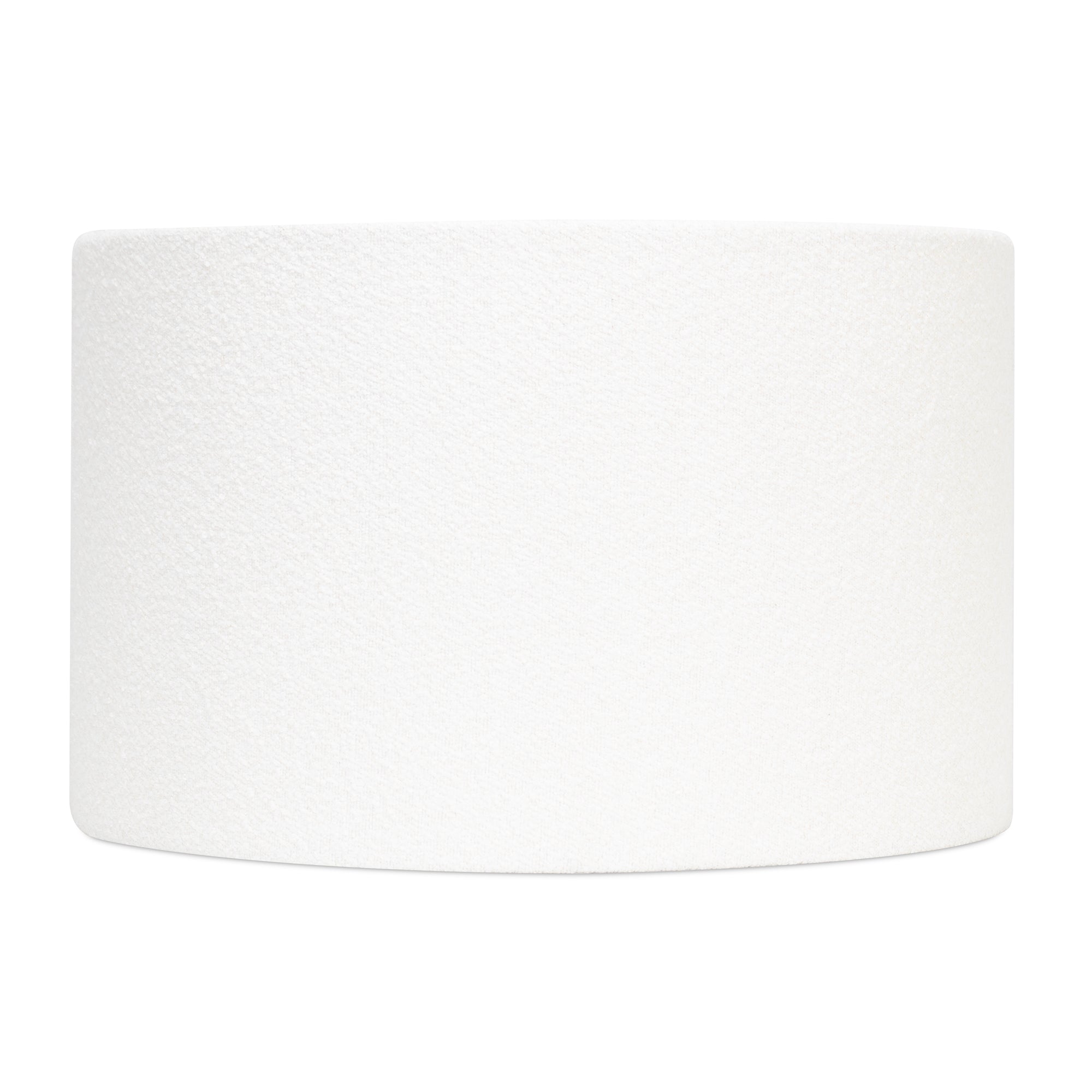 16 x 16 x 10'H White Boucle Lamp Shade