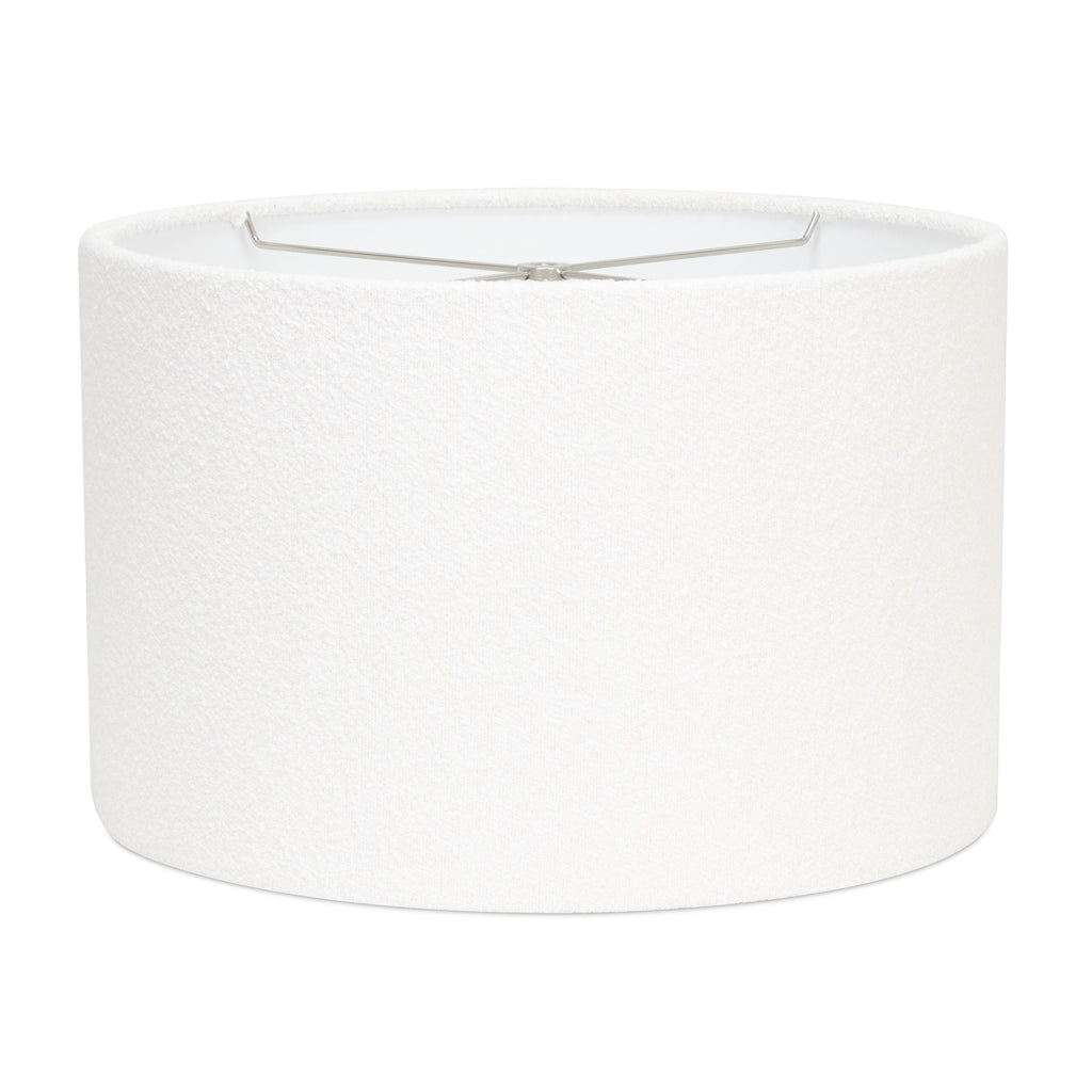 16 x 16 x 10'H White Boucle Lamp Shade