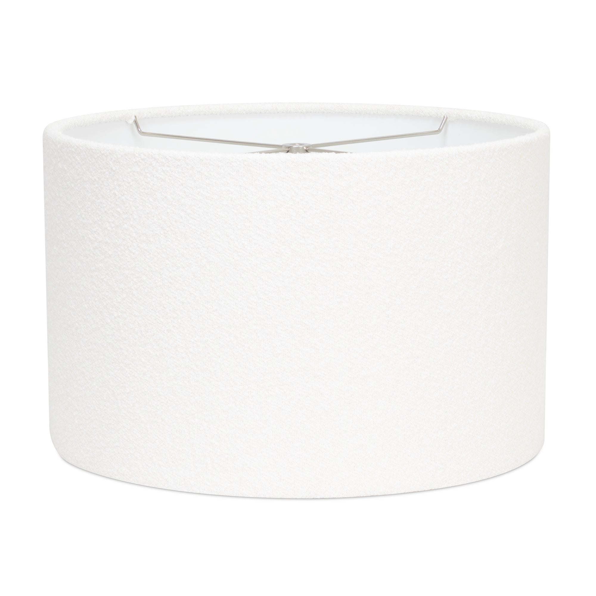 16 x 16 x 10'H White Boucle Lamp Shade