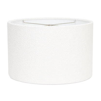 16 x 16 x 10'H White Boucle Lamp Shade