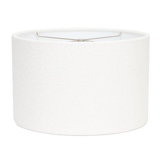16 x 16 x 10'H White Boucle Lamp Shade