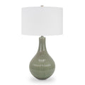 Celadon Liza Tischlampe mit 16x16x10 Farbton mit Diffusor