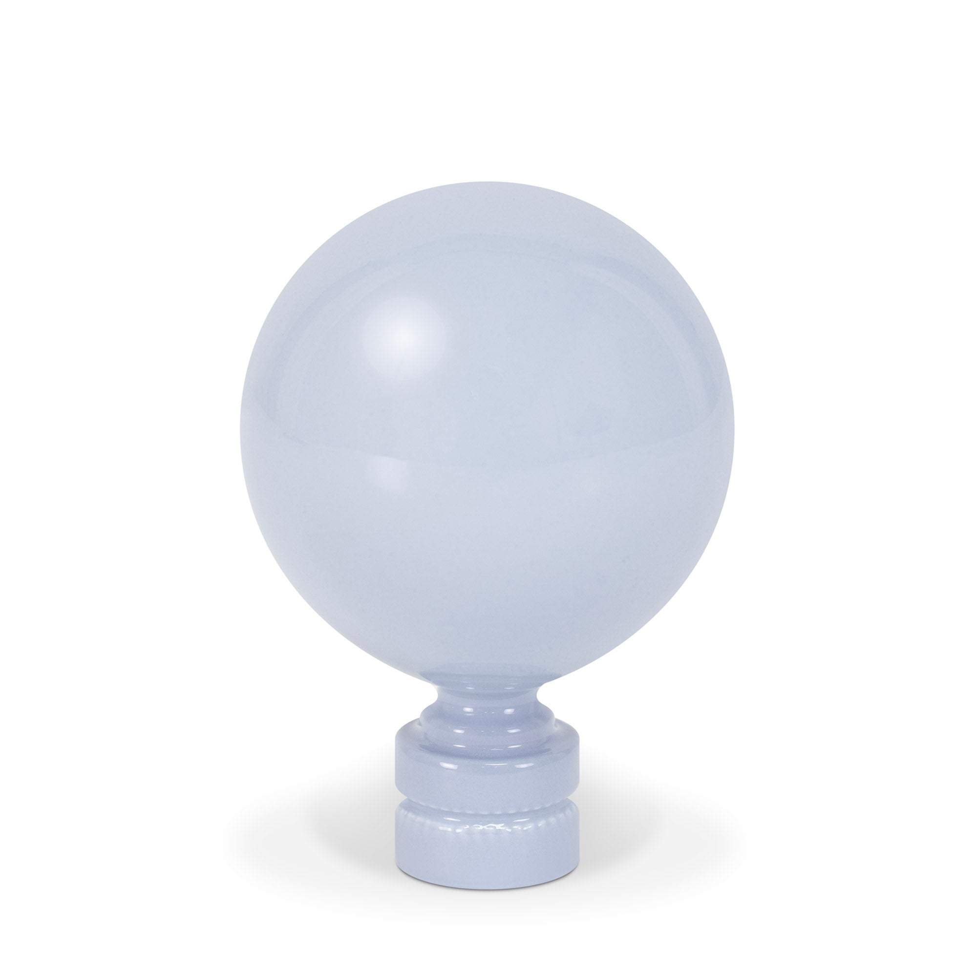 2' Glossy Lacquer Resin Finial - Airway Blue