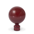 2' Glossy Lacquer Resin Finial - Klassischer Burgunder