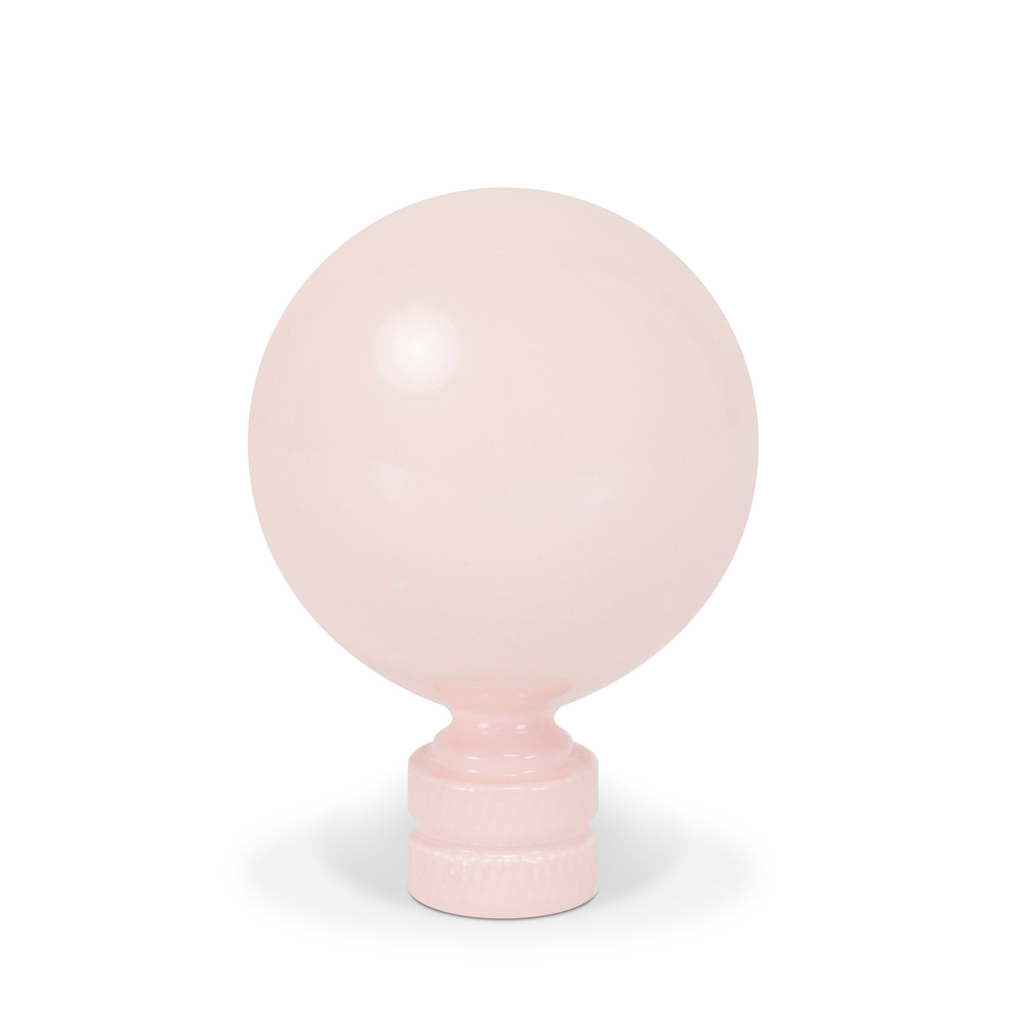 2' Glossy Lacquer Resin Finial - Seashell Pink