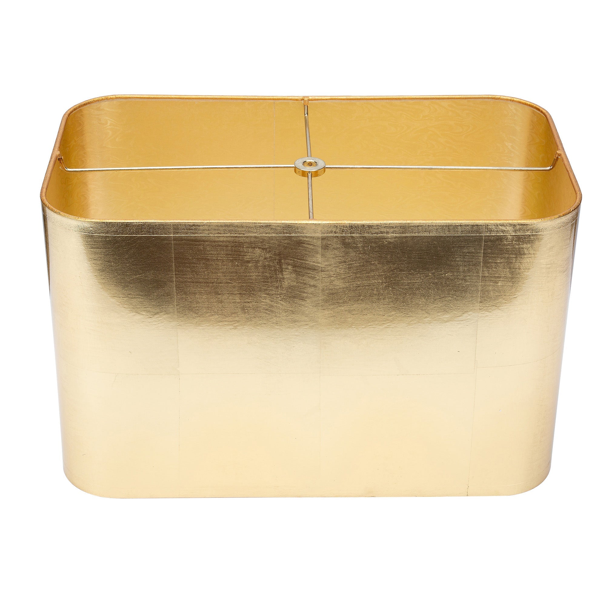 Rechteckige Goldfolie Lampenschatten 16/9 x 16/9 x 10'