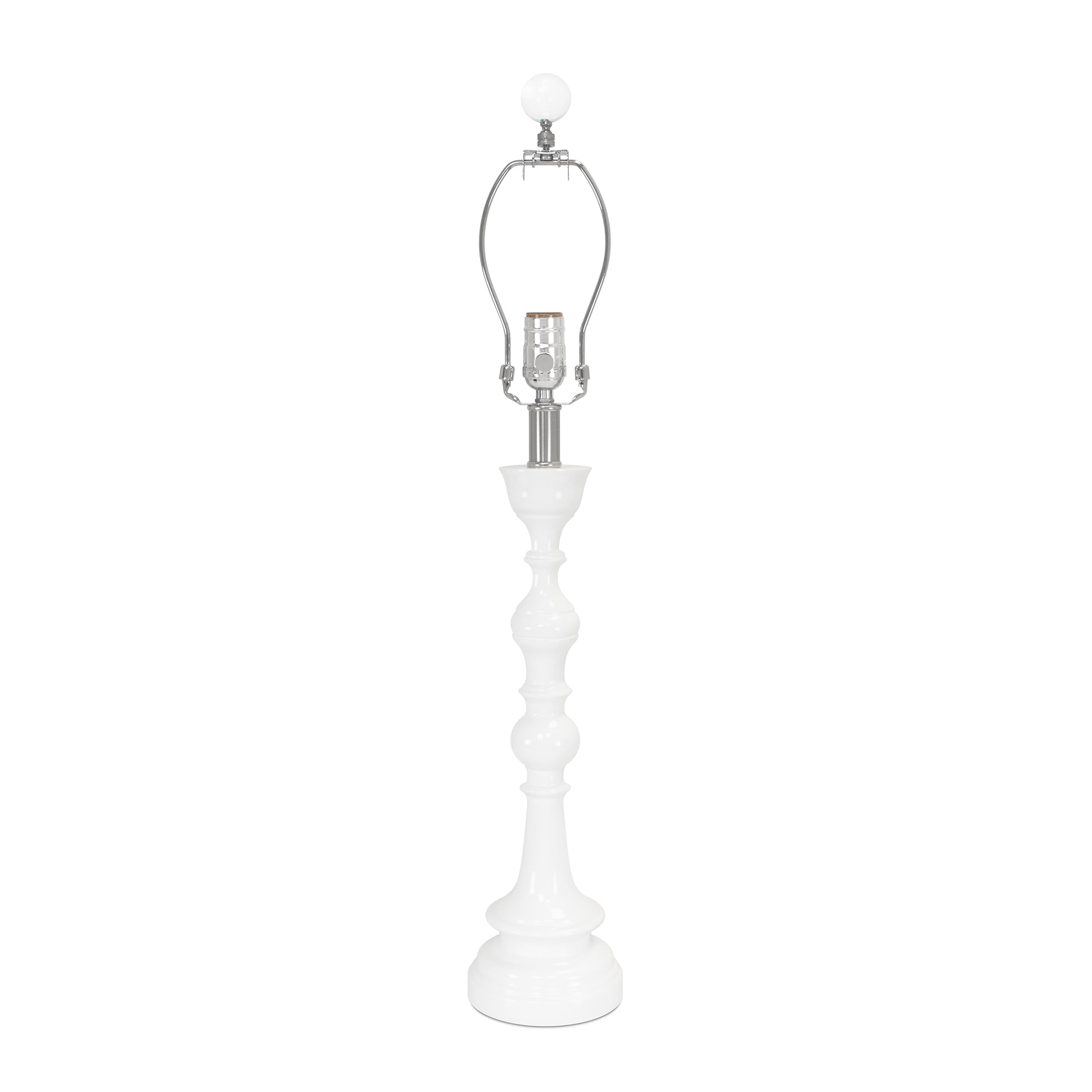 30' Glossy White Spindle (Base, Harp, Final)