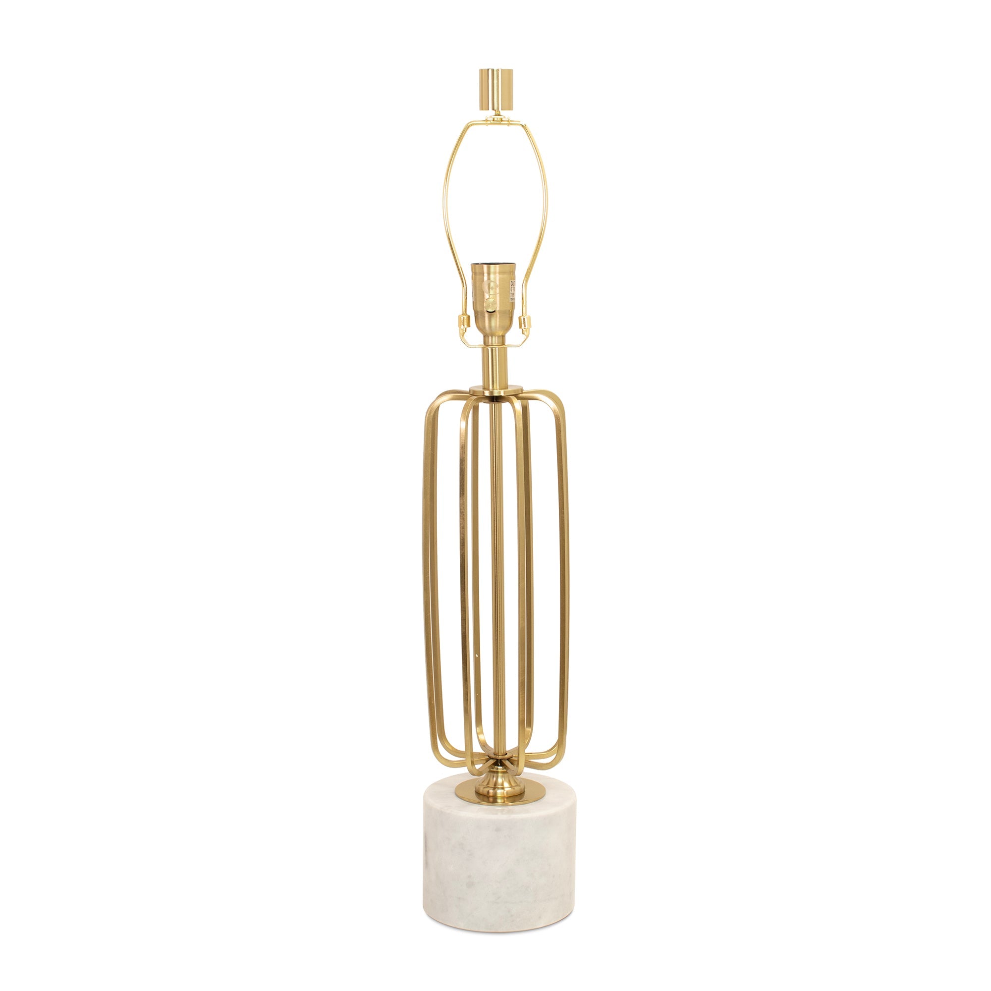 32' Pierce Tischlampe - Weißer Marmor (Base, Harp, Final)