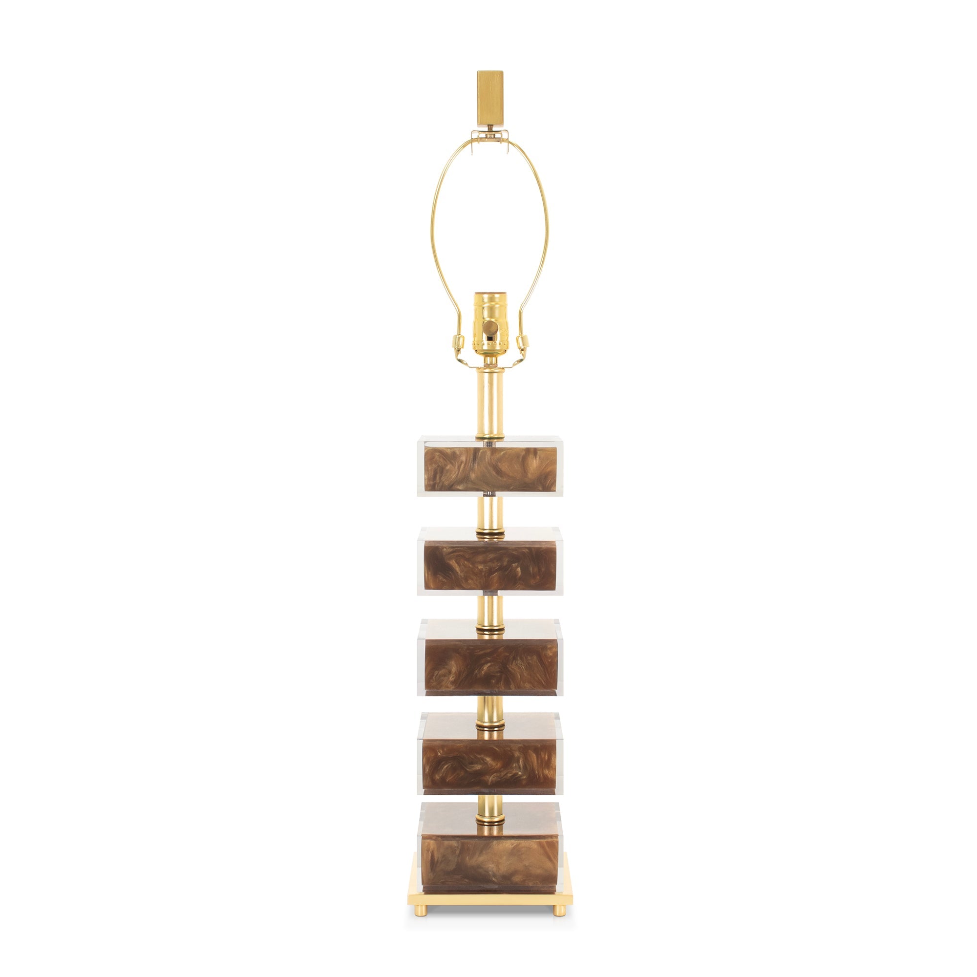31' Lumiere Tischlampe - Braun (Base, Harp, Endgültig)