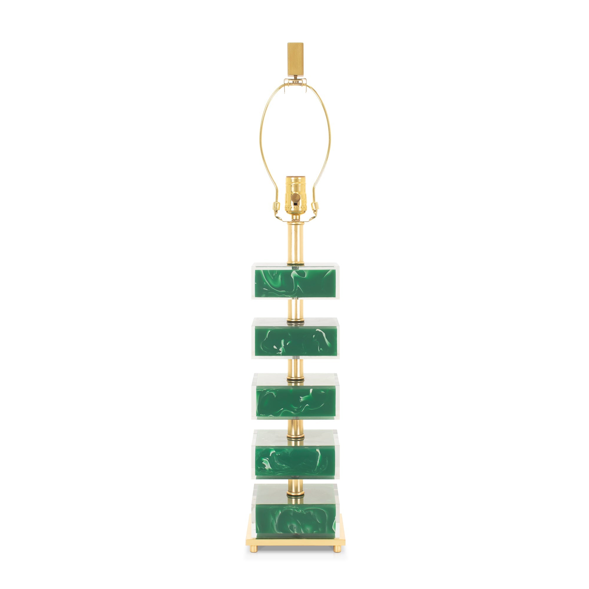 31' Lumiere Tischlampe - Grün (Base, Harp, Final)
