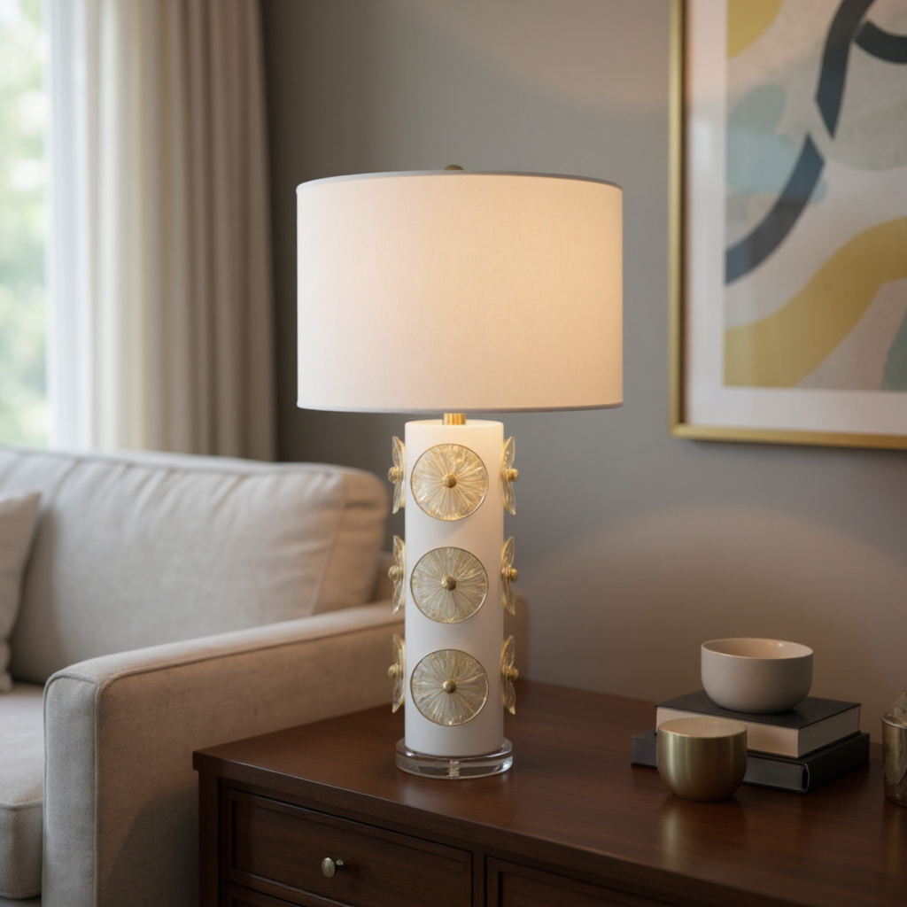 Belle Fleur Tischlampe - Gold w Goldton