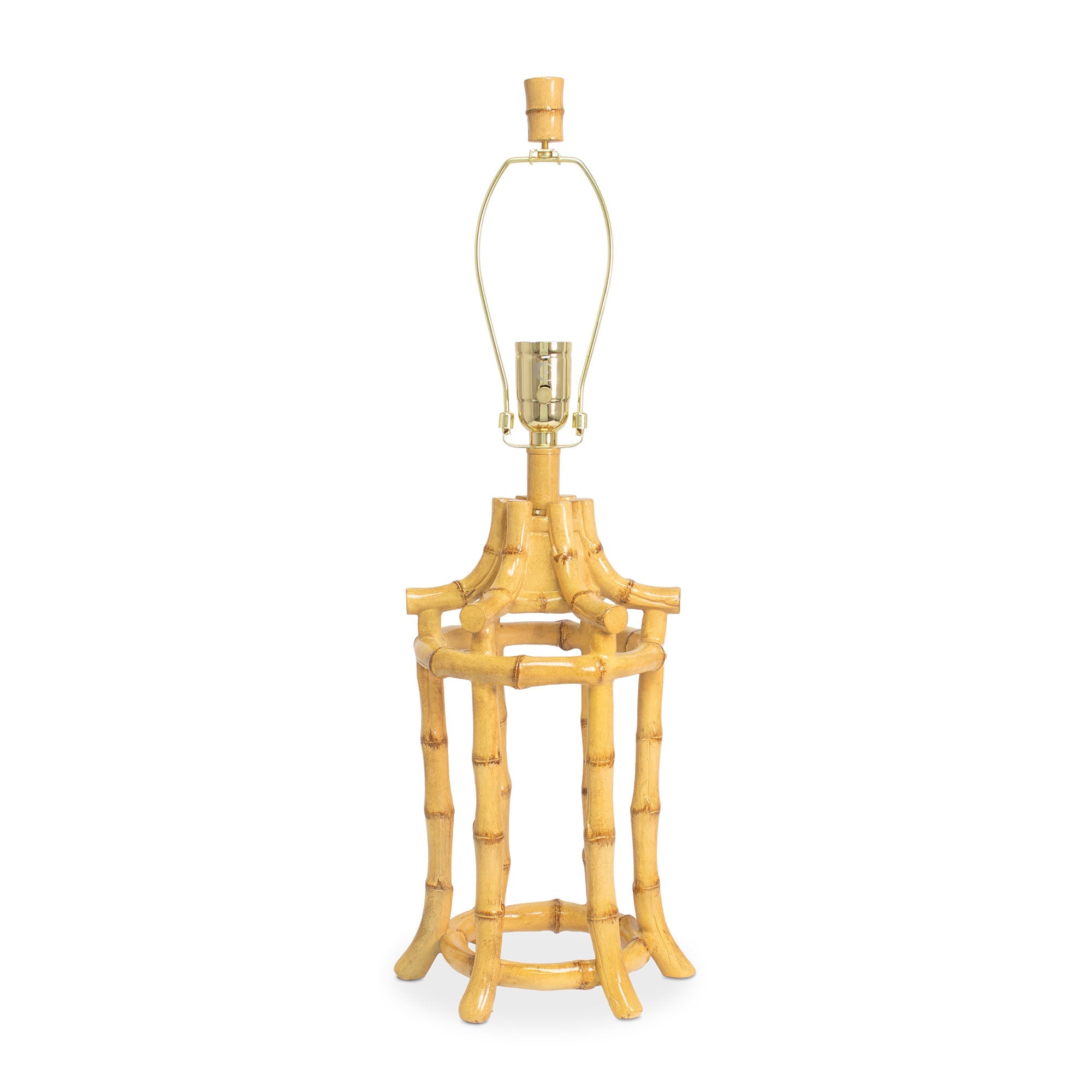 29' Bambus Tischlampe Naturholz (Base, Harfe, Endgültig)