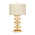 Griechischer Gold Metal Key mit Oval Hardback Shade