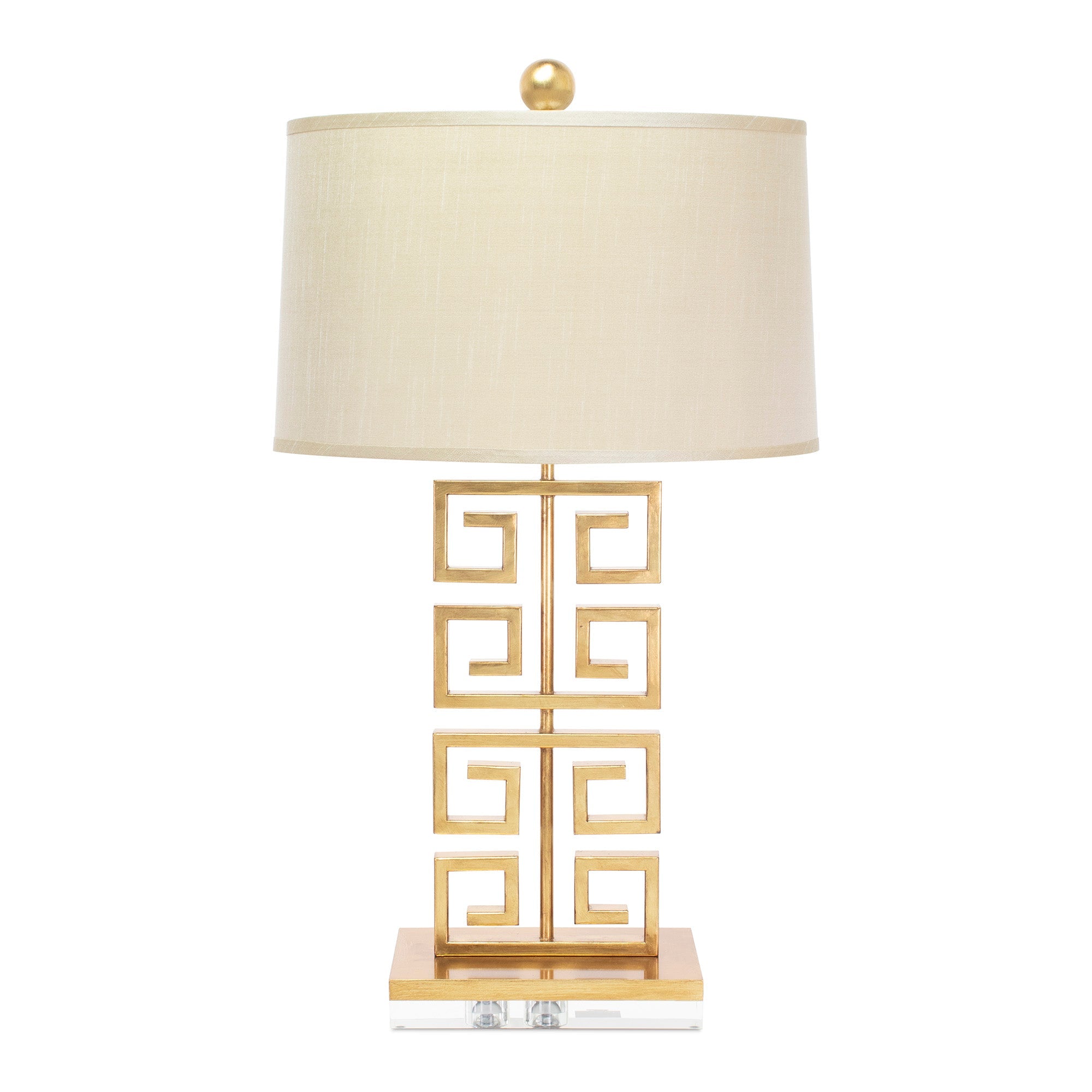 Griechischer Gold Metal Key mit Oval Hardback Shade