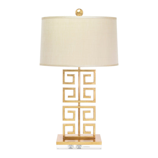 Griechischer Gold Metal Key mit Oval Hardback Shade