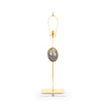 36' Sausilito Buffet Tischlampe Gold (Base, Harp, Final)