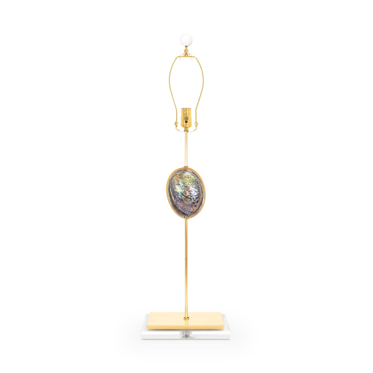 36' Sausilito Buffet Tischlampe Gold (Base, Harp, Final)
