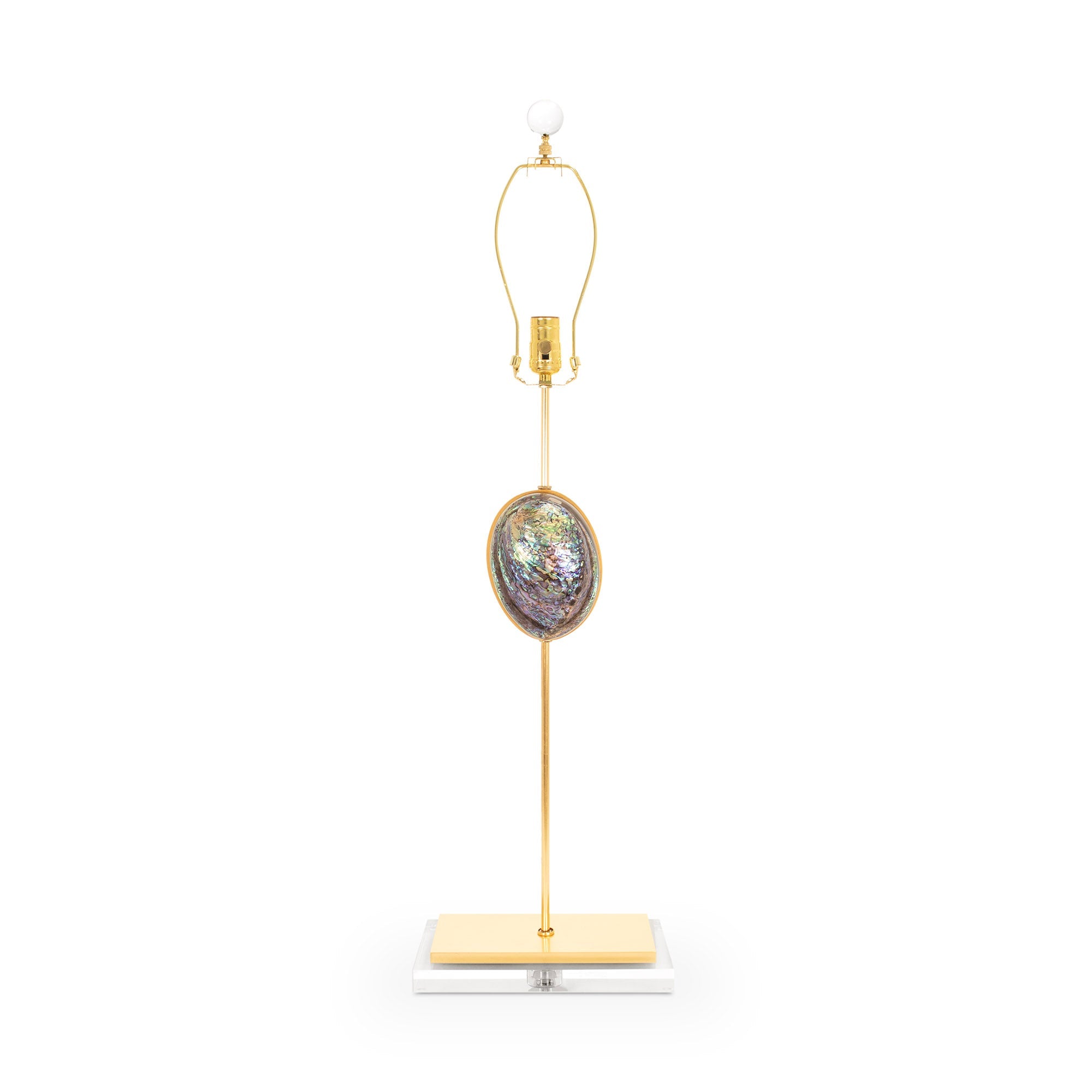 36' Sausilito Buffet Tischlampe Gold (Base, Harp, Final)