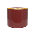12'x10' Glossy Lacquer Shade - Klassischer Burundy mit Gold Lining