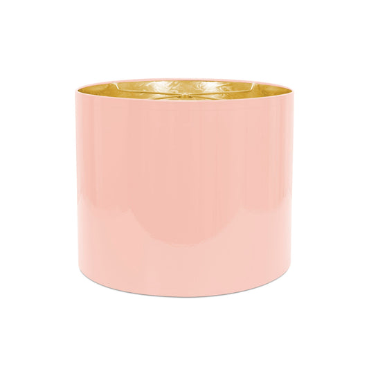 12'x10' Glossy Lacquer Shade - Seashell Pink mit Gold Lining