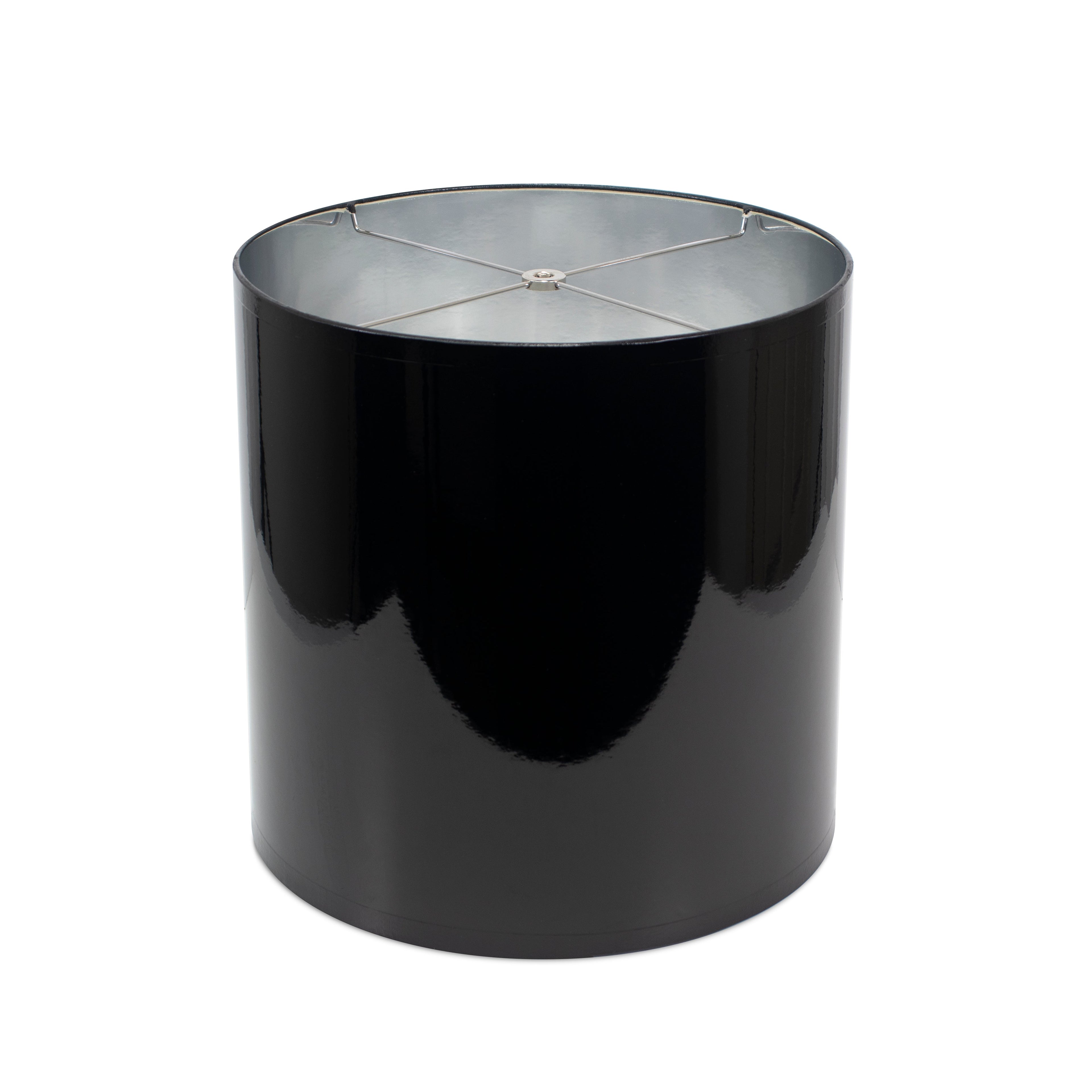 Black Lacquer Shade mit Silber Lining