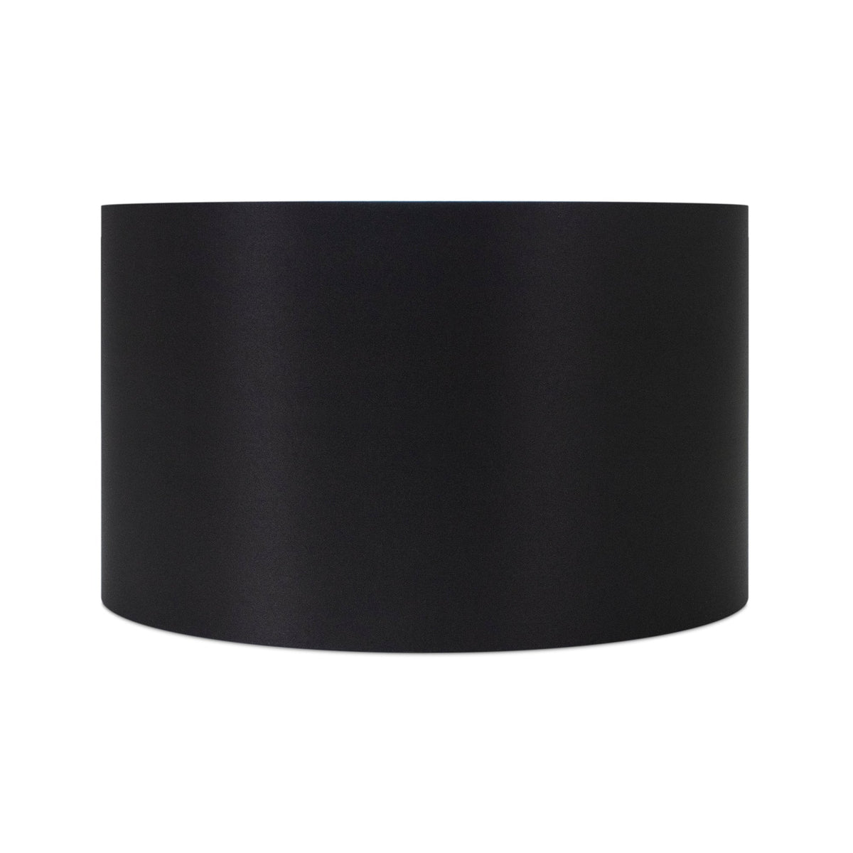 Round Black Leinen Drum Shade 15' x 15' x 10''