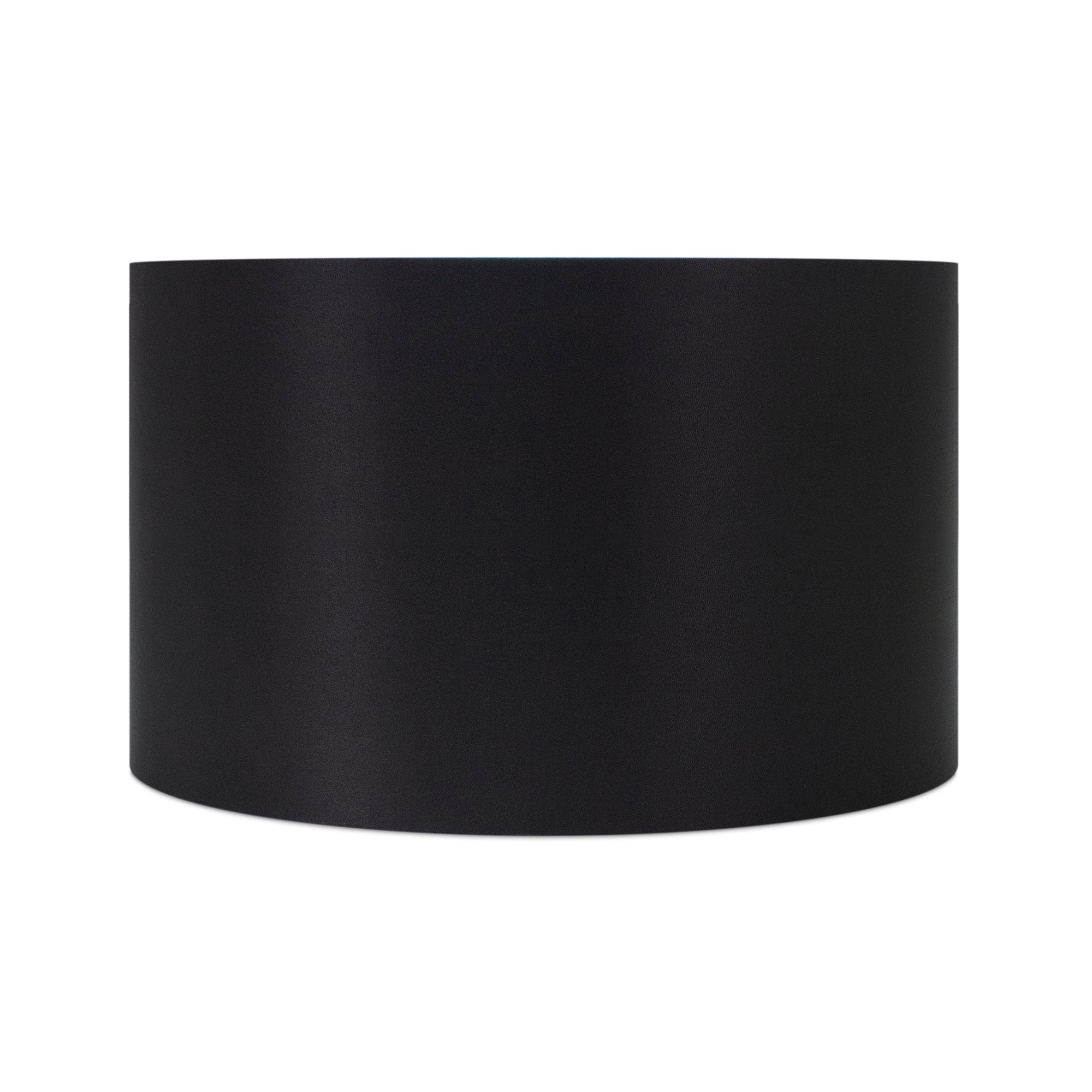 Round Black Leinen Drum Shade 15' x 15' x 10''