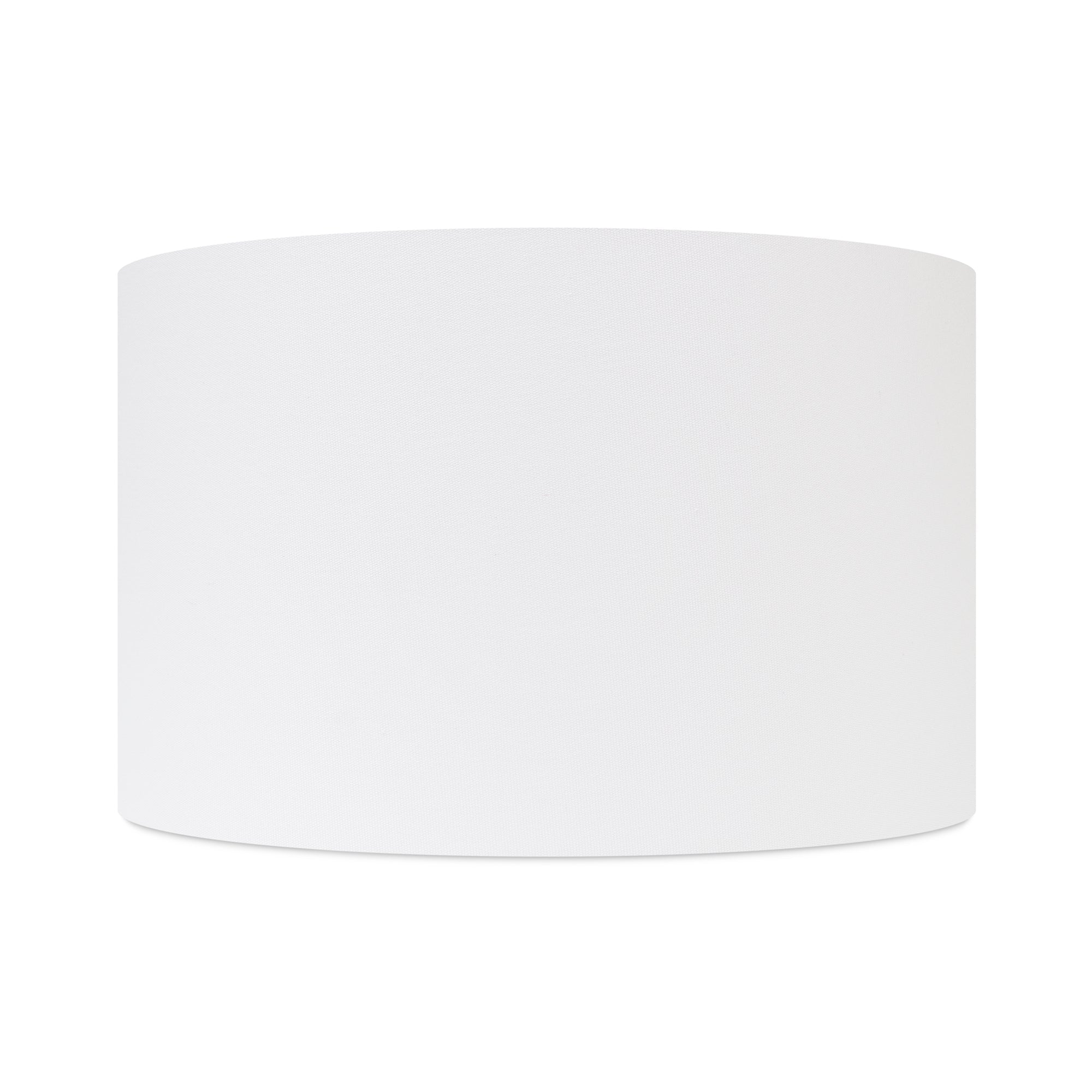 16x16x10'H White Crisp Linen Drum Shade